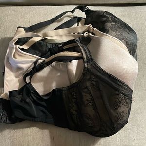 Lane Bryant /cacique lot of 3 42F bras